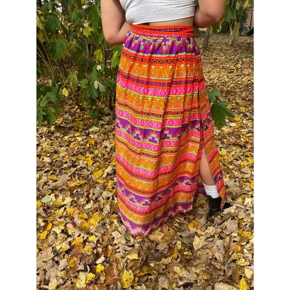 Psychedelic Alice of California wrap skirt from 1960’s - Picture 2 of 5